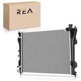 Readair radiator assembly front view with OEM-fit for Hyundai and Kia models.
