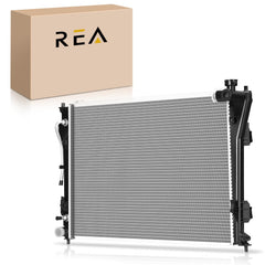 Readair radiator assembly front view with OEM-fit for Hyundai and Kia models.