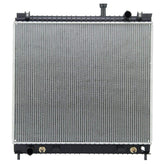 Readair radiator core closeup showing robust fins for efficient heat transfer.