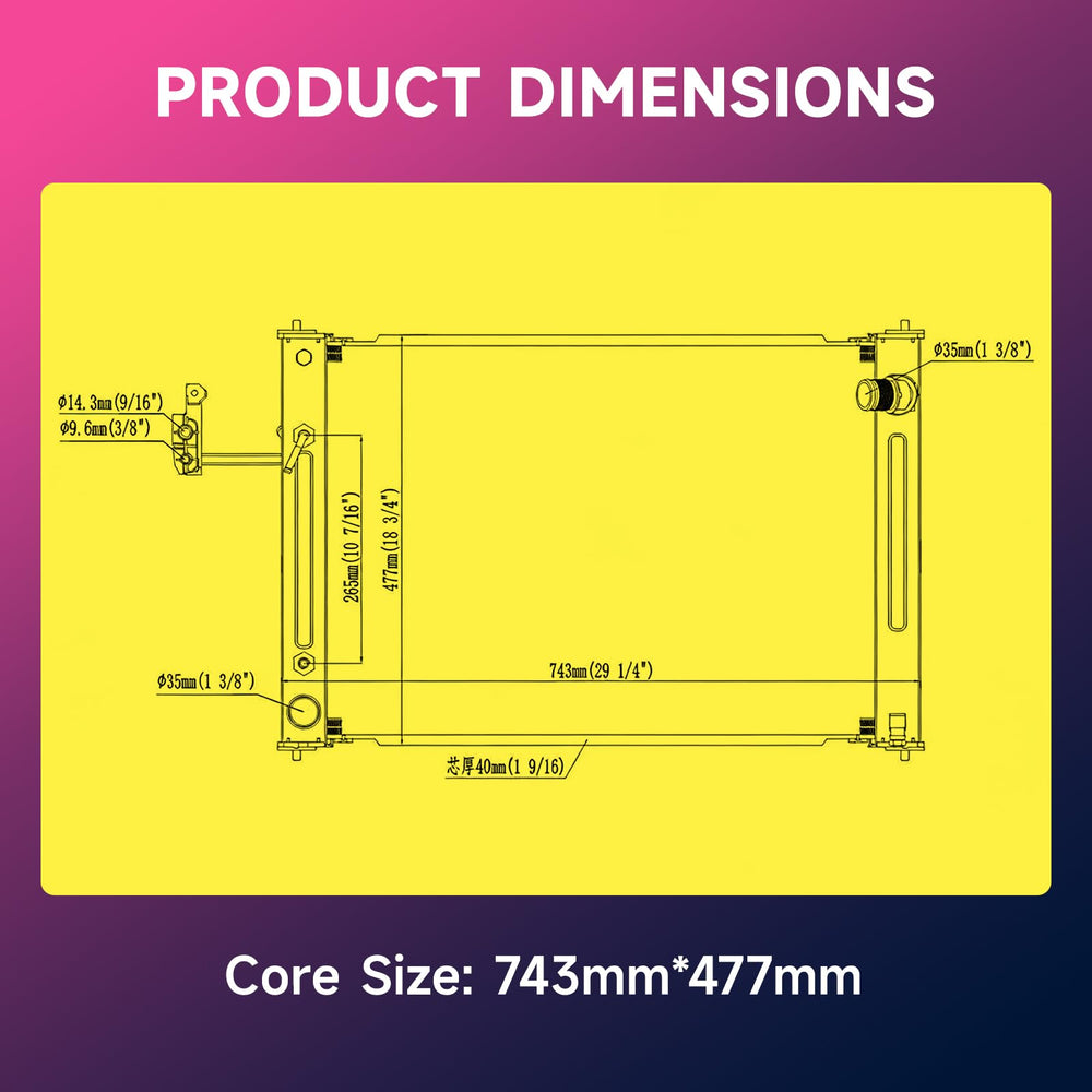 Readair transmission oil cooler core detail for reliable cooling