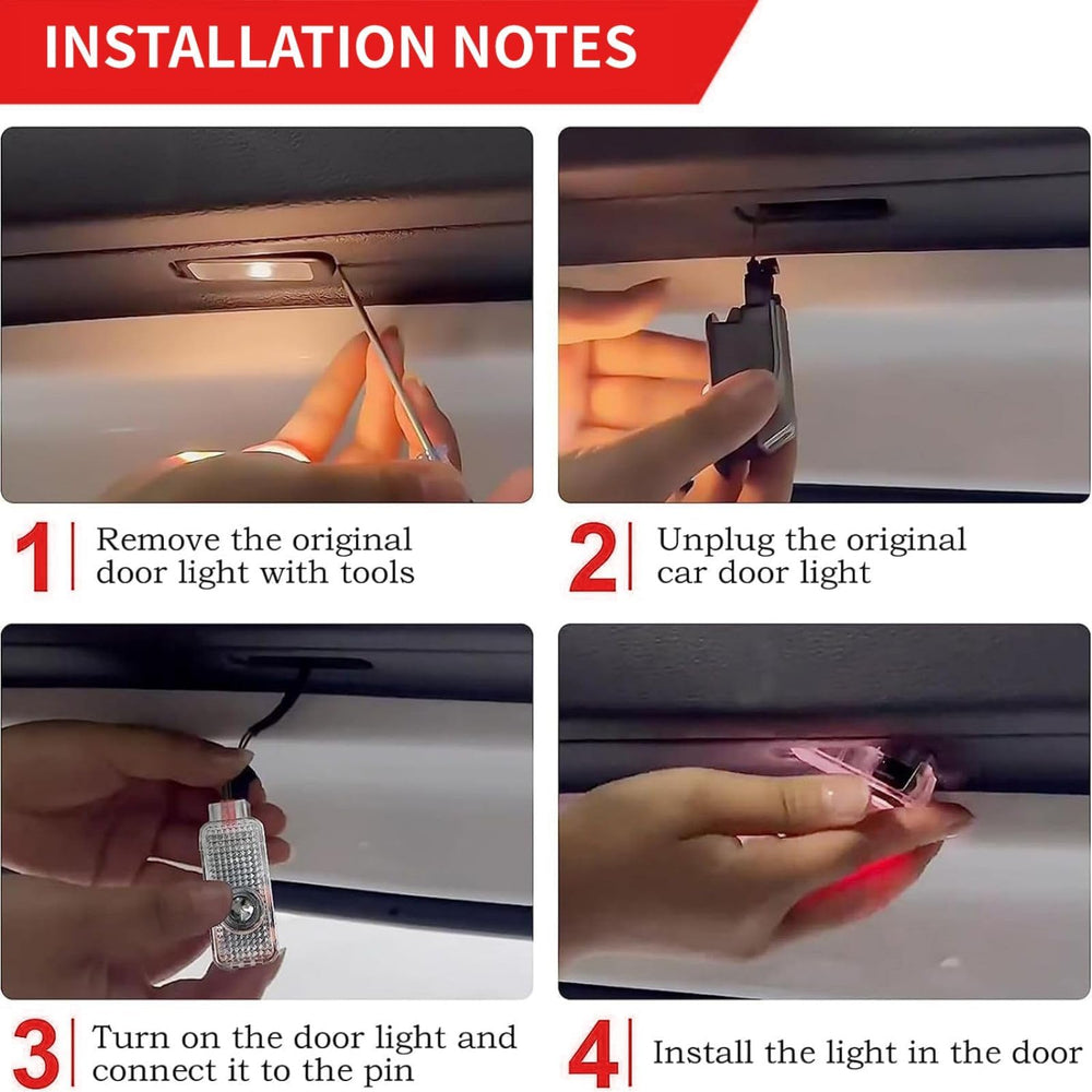 Reanna car door lights logo projector compatibility-chart highlights broad model support