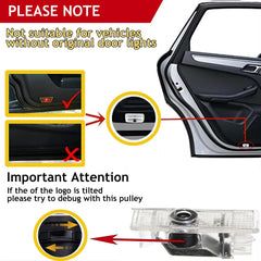 Reanna car door lights logo projector kit contents include four lights and tool