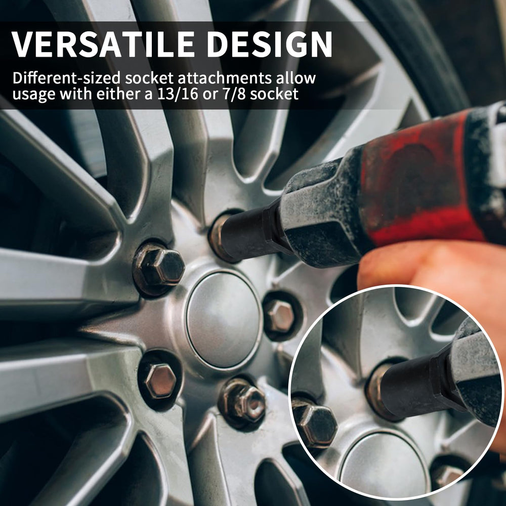 REBRA ergonomic design supports at-home wheel removal.