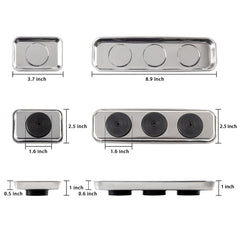 Rechabite large magnetic tray 8.9x2.5 inches keeps bolts within reach.