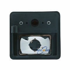 Recmod lens close-up highlights durable construction and weather-ready design