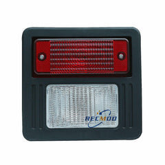 Recmod tail light assembly rear view shows secure mounting and easy replacement