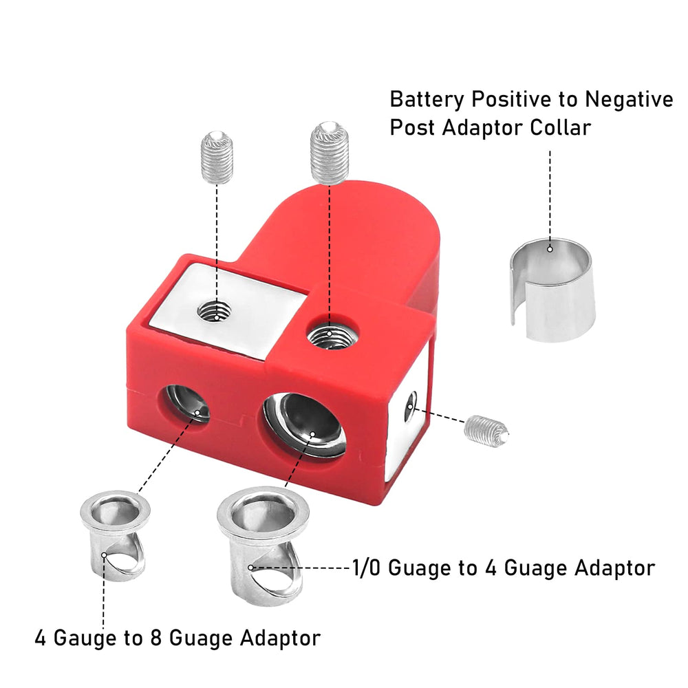 Top-mounted post adapter for easy access and clean wiring