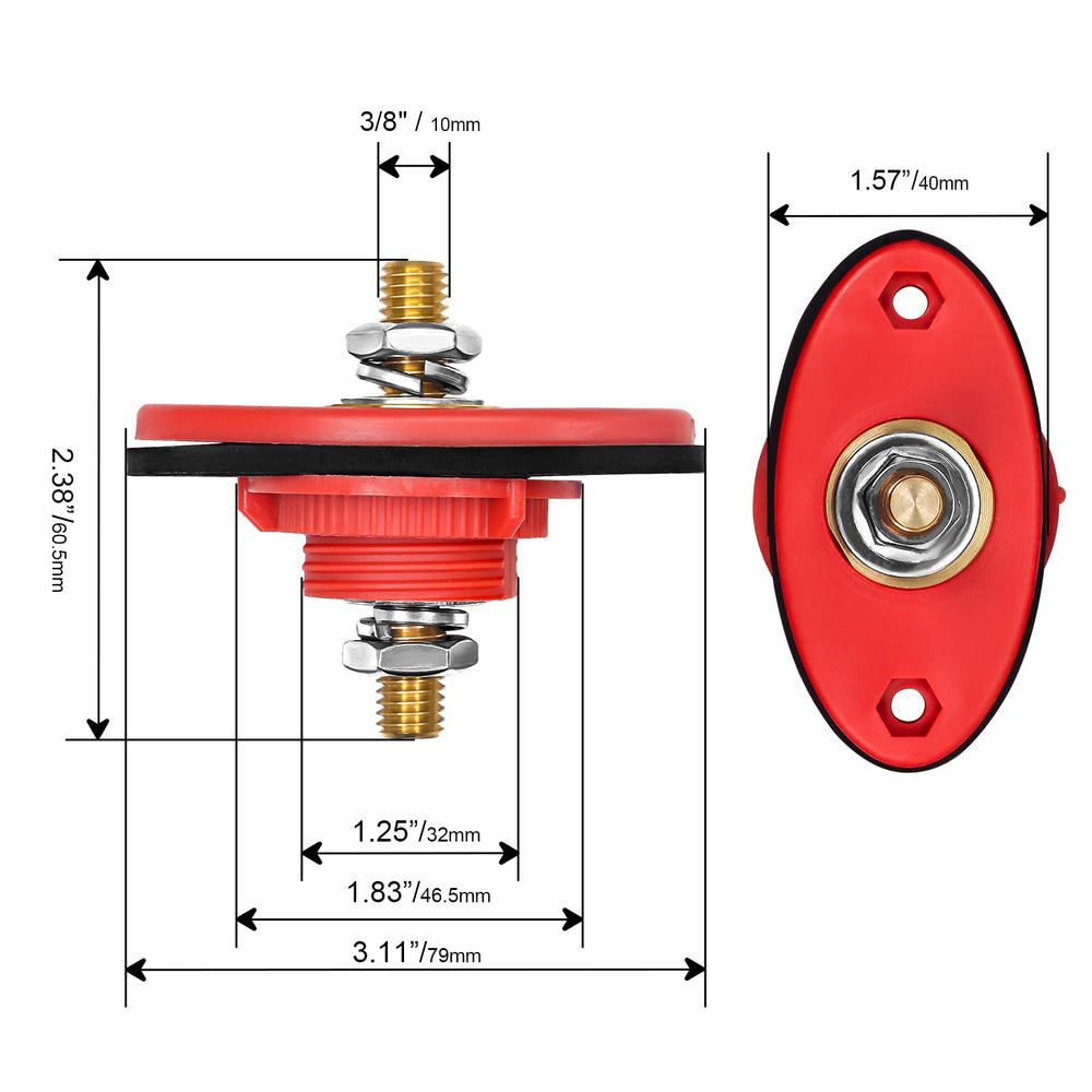 RECOIL BTTP-38 cable passage through panel for easy access to energize accessories.