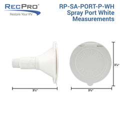 RecPro durable plastic with brass assembly for long-lasting performance