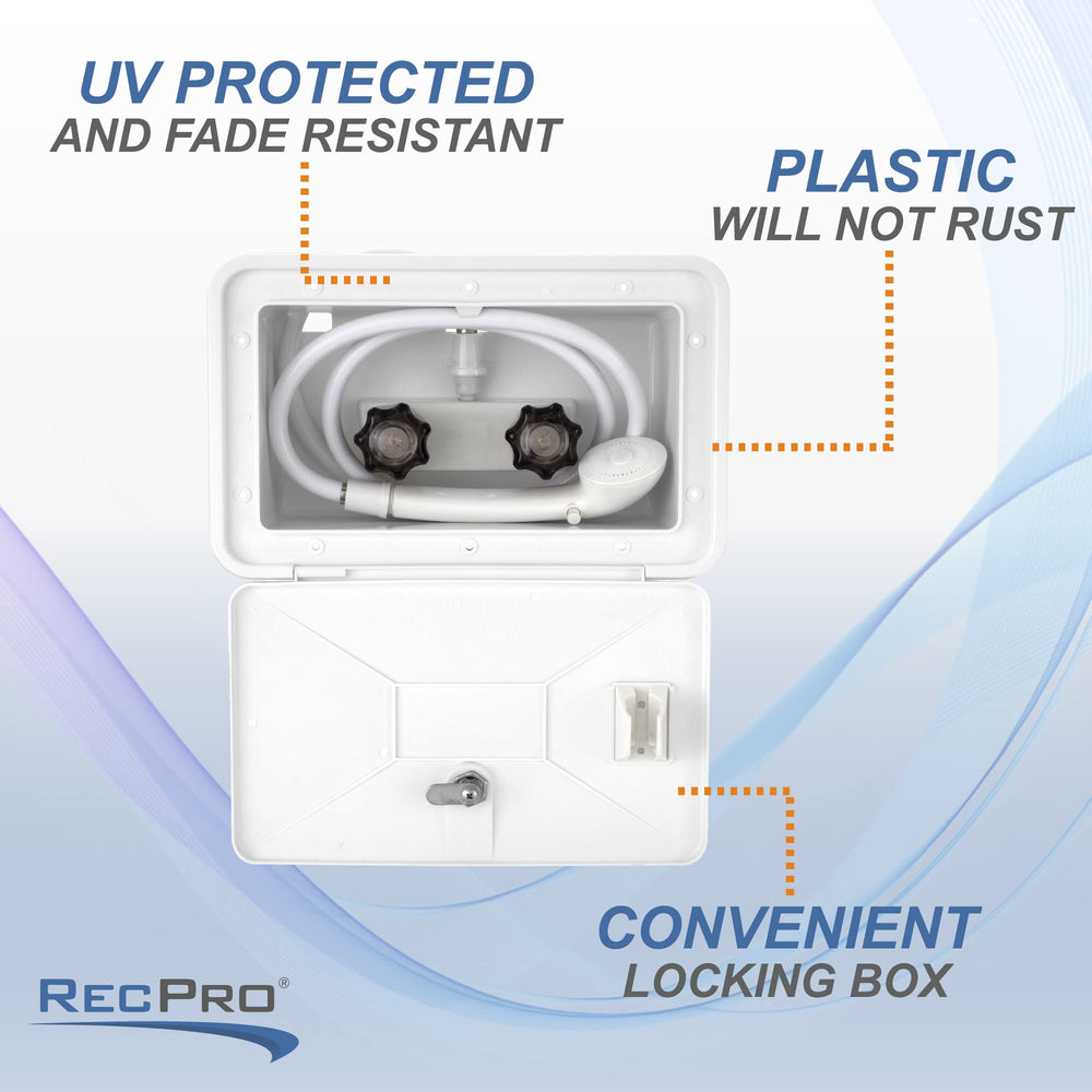 UV-resistant shell guards against fading and cracking.