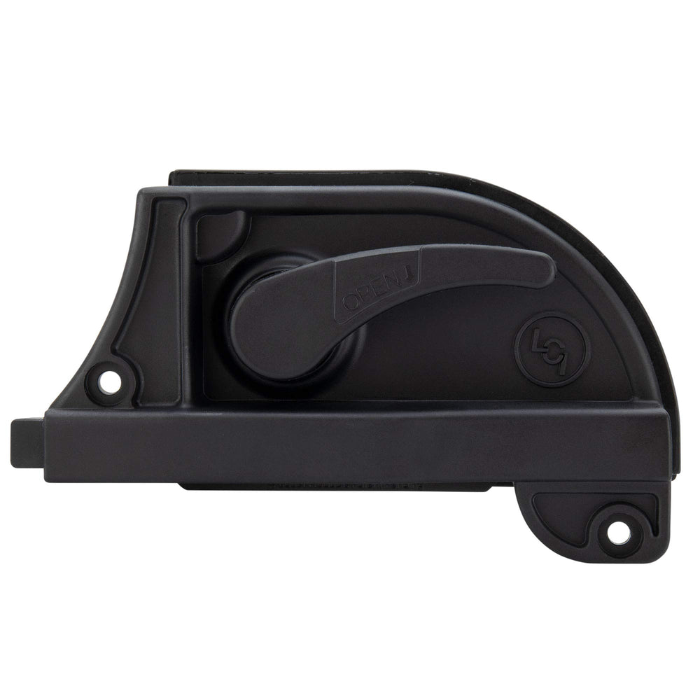 RecPro RV Screen Door Latch knob-action demonstrates simple, tool-free opening on right-hand door.