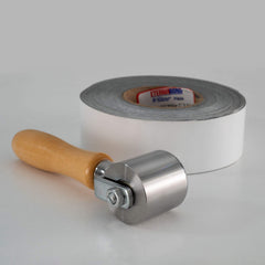RecPro sealant tape roller demonstrates precise edge alignment for clean seams