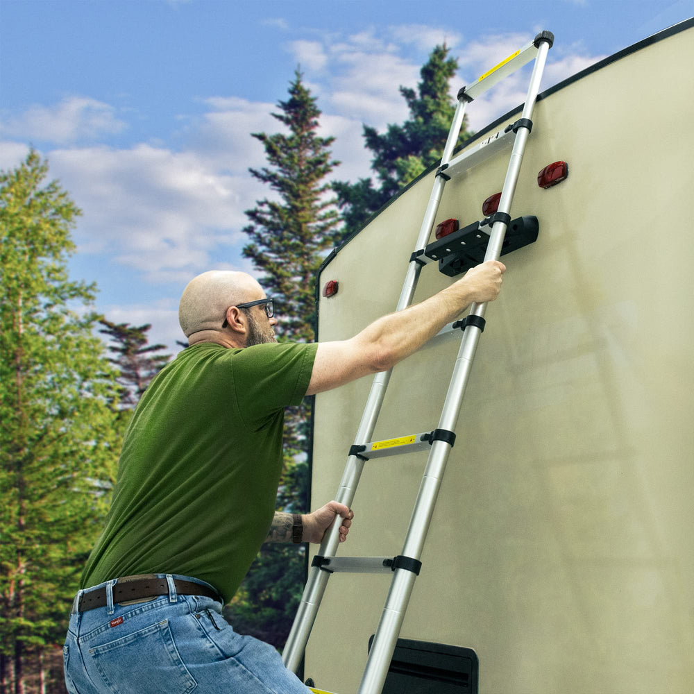 RecPro aluminum construction resists rust for indoor and outdoor use