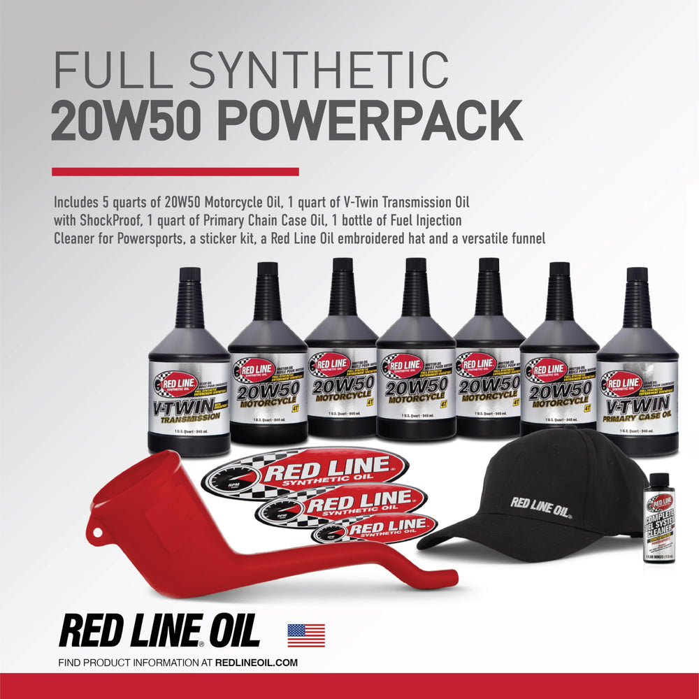 Red Line 90226 V-Twin transmission oil bottle supports smooth shifting
