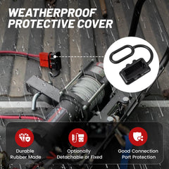 RED WOLF 175A unibody housing provides flame-retardant, durable outdoor use.