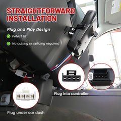 RED WOLF 31-inch harness length provides flexible controller placement.