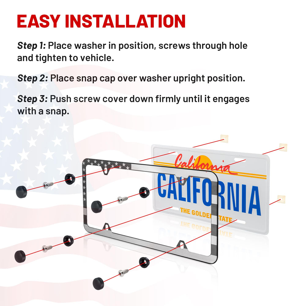 Red Wolf 4-hole mount hero illustrates secure front or rear installation.