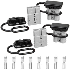 RED WOLF 50A quick connector front view for quick, reliable power connections.
