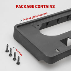 Red Wolf bracket fits standard 6x12 inch license plates on Ford F-150.