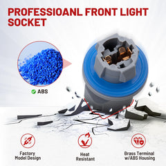 Red Wolf ABS heat-resistant socket resists heat during vehicle use