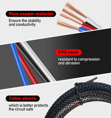 RED WOLF copper conductors deliver strong conductivity and stable brake signals.