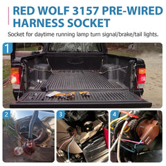 Red Wolf durable nylon socket-wiring resists heat for reliability
