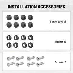 Red Wolf easy-install frame with included hardware for quick setup
