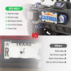 RED WOLF simple installation guide and compatible vehicle types for universal fit.