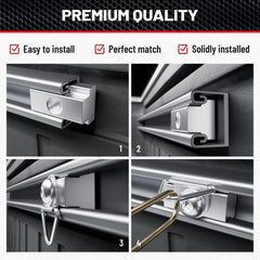 RED WOLF easy installation simplifies bed rail upgrades.