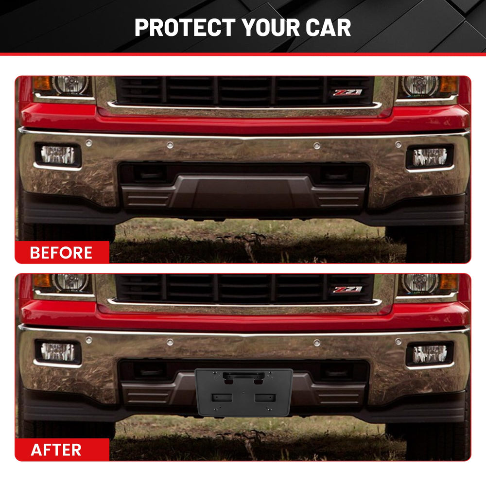 Red Wolf bumper close-up shows UV-stabilized plastic resisting fading.