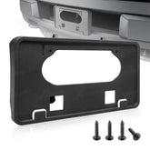 Red Wolf front license plate bracket mounted on Ford F-150 for a secure look.