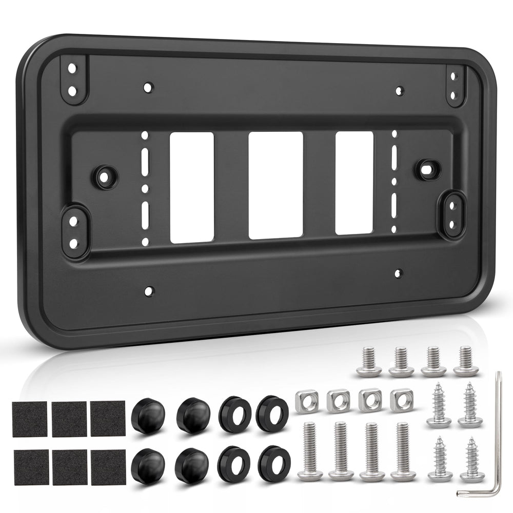 Red Wolf front license plate bracket frame for secure mounting and paint protection.