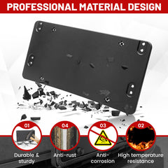 Red Wolf rear license bracket fits a 6x12 inch plate legally