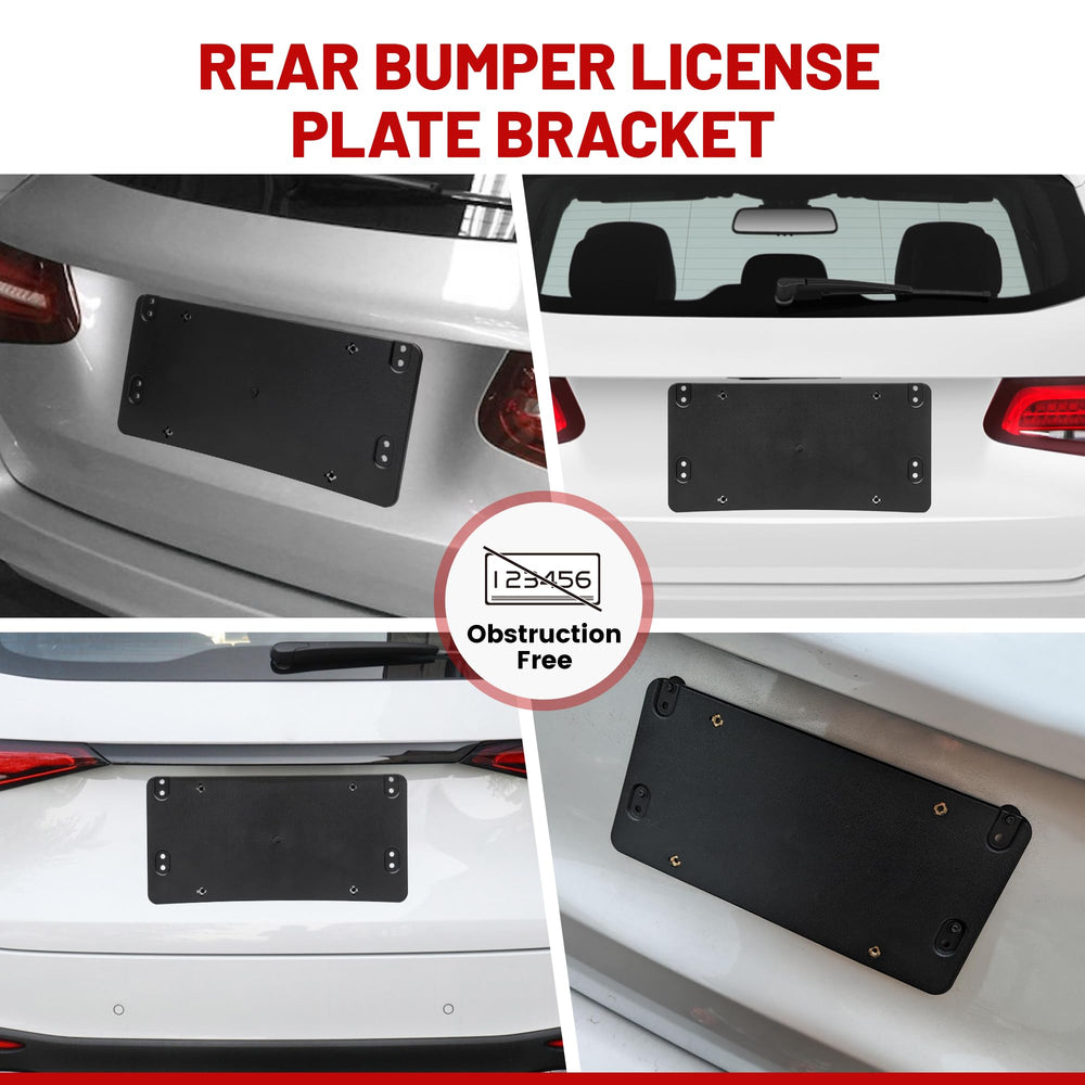 Red Wolf rear license bracket won’t cover the plate or stickers