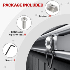 RED WOLF side-storage option adds organized cargo space.