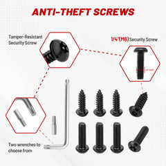 RED WOLF stainless steel screws resist rust for long-lasting security.