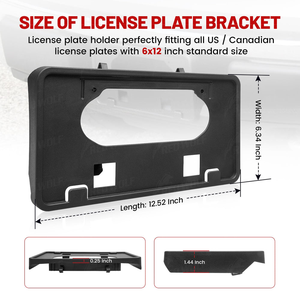 Red Wolf UV-stable plastic bracket resists fading and weathering.