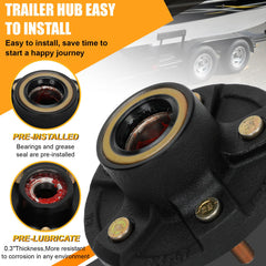 Redants hub kit packaging shows lug nuts and dust caps for complete setup