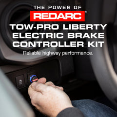 REDARC Tow-Pro Liberty on Toyota Tundra setup for precise trailer braking