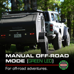 REDARC active calibration maintains steady braking with or without a trailer.