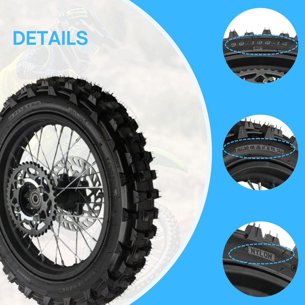 RedCap alloy rim with 32 spokes for durability and balance