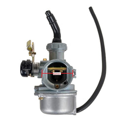 Bowl-access design on RedCap PZ22 carburetor for straightforward tuning.