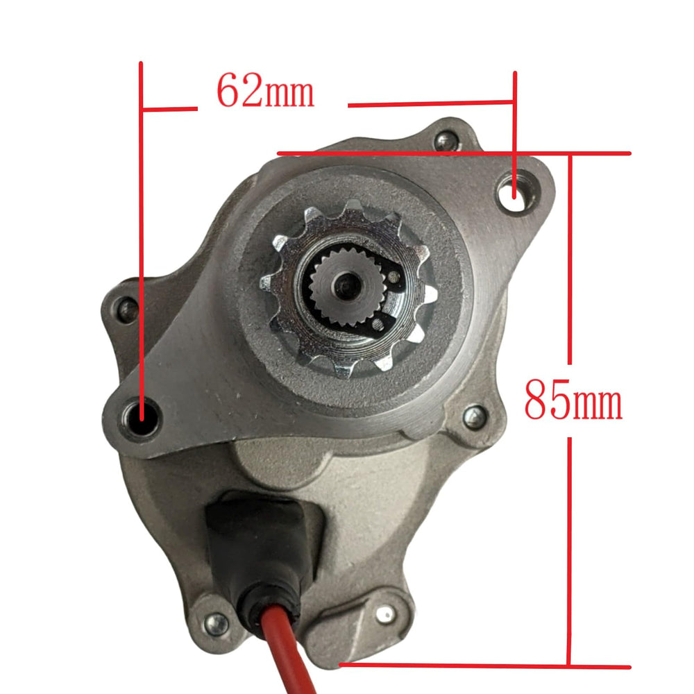 RedCap two-bolt lower-mount starter top-angle view highlighting design
