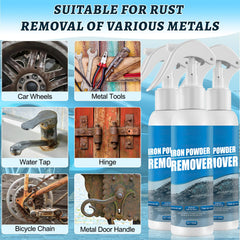 Rednow iron powder remover action shot shows surface protection during use.