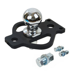 REDTEE 3-Way hitch adapter with 2-inch ball enables versatile towing setups.