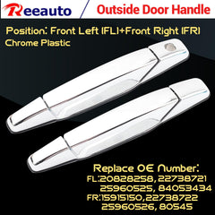 Reeauto door handle with keyhole close-up, authentic replacement look.