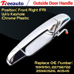 Reeauto rear right door handle chrome finish, reliable vehicle access.