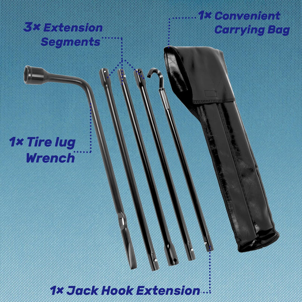 Reeauto jack handle and lug wrench shown for Ram 1500 compatibility.