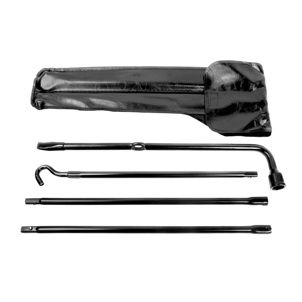 Reeauto spare-tire tool kit full set with case, organized for roadside access.