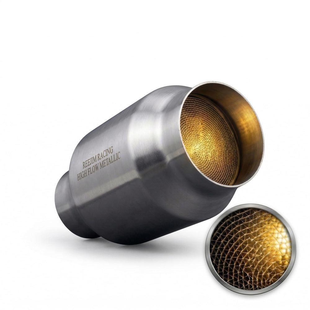 Reejim 4x8 catalytic converter outer casing for tight spaces, durable steel construction.